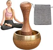 Sound Bowls Meditation Set | Stress Relief Bowl | Tibetan Singing Supplies Set Hand Hammered Sound Prop for Yoga Meditation Mindfulness Chakra Balancing