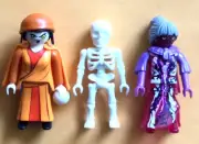 Playmobil,SKELETON,LADY GHOST,CARLOTTA THE GYPSY,HALLOWEEN,SPOOKY