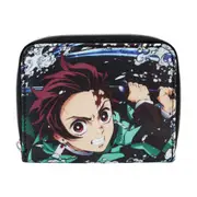 Demon Slayer Tanjiro Kamado Zip Around Closure Wallet Money/Coins Pouch