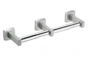 New Bradley 523 Double Toilet Roll Holder - Polished Stainless Steel 330Mm W X