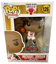 Michael Jordan SE 126 WHITE NBA FUNKO Pop Vinyl New in Mint Box + Protector