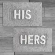 Creative Home Ideas Cotton 2-Piece Bath Rug Set - Soft Cotton Bath Mat - Bath...