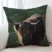 Funny Wild Yak Cushion Cover