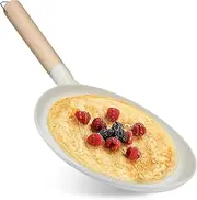 Flat Pancake Pan,Cast Iron Crepe Pan,Griddle Pancake Pan,9.2in Crepe Pan,Nonstick Crepe Maker Pan,Lightweight Pancake Flat Pan for Cooking