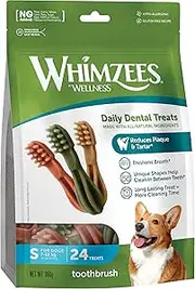 Whimzees ToothBrush Star ValueBag Small Dogs 24's 1 Pack