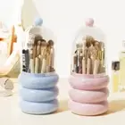 With Lid Makeup Brush Storage Holder Transparent Cosmetic Container