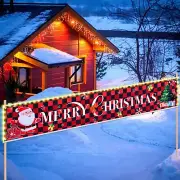 Christmas Decorations Banner with Lights Led Lights Merry Christmas Banner Pr...