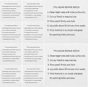 INOOMP 10pcs TPU Repair Patch for Inflatable Products Waterproof Sticker Adhesive Patch for Swimming Ring Repair