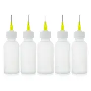 5 Pack 30cc Needle Glue Squeeze Bottle, Precision Tip Applicator,Easy to8901