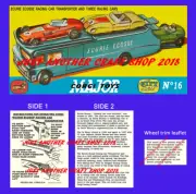 Corgi Toys 1126 & GS 16 Ecurie Ecosse Operating Instruction Leaflet & Poster