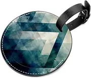 [YTYVAGT] Luggage Tags for Suitcases,Luggage Tag,Bag Tags for Luggage,2-Pc,Abstract Geometric Triangle Mountain