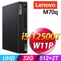 在飛比找PChome24h購物優惠-Lenovo M70q 迷你商用機 (i5-12500T/3