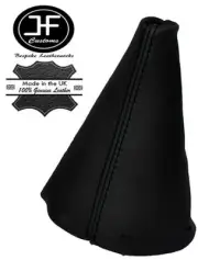 BLACK STITCH FITS AUDI A2 1999-2005 BLACK REAL LEATHER GEAR GAITER SHIFT BOOT
