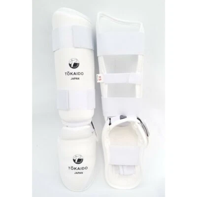 Tokaido Karate White Shin and Insteps