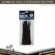 25 Pcs of Charge Cable Ties - 380mm Black Zip Ties Wire Cable Organising Tool