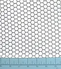 Landscape Medley Fabric | Chicken Wire Print White | Elizabeth's Studio YARD