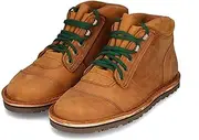 [JIM GREEN] Men's Barefoot African Ranger Boots Lace-Up Water Resistant Full Grain Leather Work or Hiking Boot