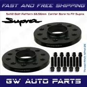 2 PCs 15mm Toyota Supra 5x112 Hub Centric Wheel Spacers 66.56CB with Bolts Kit (for: Toyota)