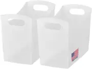 Modern Narrow Organizer Storage Bin, Clear Plastic Household Storage Container f