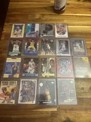 18- NBA Basketball Card Lot With Kobe Bryant Rookie And LeBron James RC Cards