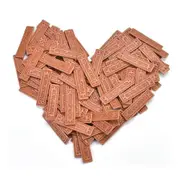 100Pcs PU Leather Handmade Labels Tags Embossed Labels Textile Leather Labels for Garment DIY Craft Brown