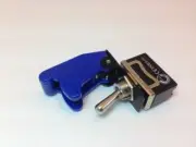 HEAVY DUTY ON/OFF SPST 2P TOGGLE SWITCH 20 AMP 125VAC WITH COVER BLUE