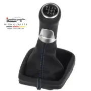 ICT gear shift knob gaiter boot leather for Mazda CX 5 seam blue D73