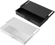 CANIGHT 2 Pack Pink Desk Accessories Abs Plastic Storage Boxes under Table Drawers Desktop Organiser Office Supplies
