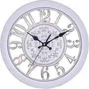 Outdoor Garden Wall Clock, Retro Creative Wall Clock Quartz Clock Garden Clocks Outdoor Waterproof Indoor Outdoor Decoration Outside Clock Outdoor Wall Clock Plastic 28cm Multicolo
