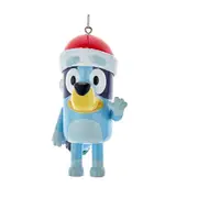 Bluey Santa Hat Ornament Blow Mold 8cm Multicolor Festive Christmas Decoration Holiday Charm Indoor Display Collectible Gift