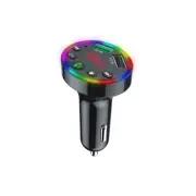 12-24V Car Bluetooth5.0 FM Transmitter MP3 Player Radio Adapter 2x USB Charger F