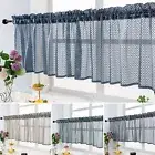 Mesh Short Curtain Tear-resistant Decorative Translucent Short Sheer Curtain