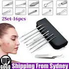 2Set Blackhead Remover Extractor Tool Pimple Blemish Popper Comedone Kit Clip AU