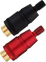 DECORNIJIA 2Pcs Connector 8mm Universal Adapter for Poles Anti-Rotation Joint for Outdoor Fishing Supplies
