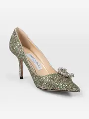 Glitter Crystal Embellished Heels