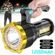 12000000Lm Led Flashlight Super Bright Torch Usb Rechargeable Lamp