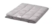 IKEA ODONVIDE Weighted blanket, 22.1 lb, dark gray/light warm, Twin 905.278.75