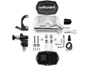 Wilwood 261-15665-P Compact Tandem 1" MC w/Prop Valve, Pushrod & RH Bracket