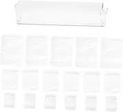 Baluue 1 Set Self Sealing Jewelry Bags with Storage Box Travel Earring and Jewelry Organizer Pouches for Necklaces Earrings Rings and Small Accessories