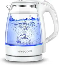 在飛比找樂天市場購物網優惠-【日本代購】HAGOOGI 電水壺 玻璃 水壺 1.0升 黑