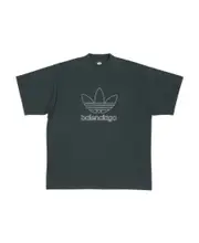 T-shirt Balenciaga / Adidas Oversize in Verde 2,3,4,5 Green