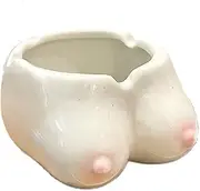 Funny Boob Ashtray, Creative Sexy Female Boob Ash Tray, Cute Breast Shape Ceramic Ashtray, Personality Fashion Ash Tray, Novelty Boob Gifts, Cigar Ashtray for Smokers, for Home Office Decor