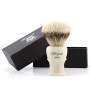 Silvertips Badger Shaving Brush for Men - Resin Handle - Ivory Color - Best Gift