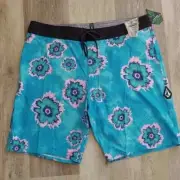 NWT Volcom Men's Stoneys Board Shorts Blue Size 36
