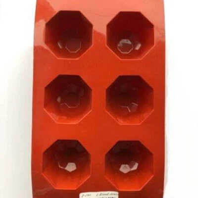 6 Cavities Round Jewel Silicone Bakeware Mould