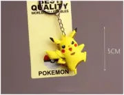 Anime Pikachu Alloy Silicone Keychain Accessories Pendant Bag Key Ring