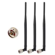 3-Pack WiFi 2.4GHz 7dBi N Male Antenna for ZTE W815 W815N WiFi Router Booster AP