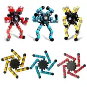 Transformable Fidget Spinner Magnetic Robot Spinner Fingertip Mechanical Gyro