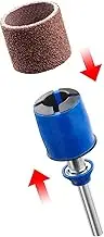 Dremel SC407 EZ SpeedClic Sanding Bands and Mandrel, Set of 2 Sanding Bands (Grit 60/120) and 1 EZ SpeedClic Mandrel for Sanding, Shaping and Smoothing Wood and Plastic Materials, Gold/Silver, 13 mm