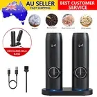 2pcs Electric Salt And Pepper Grinder Set USB Rechargeable Salt And Pepper Mill
